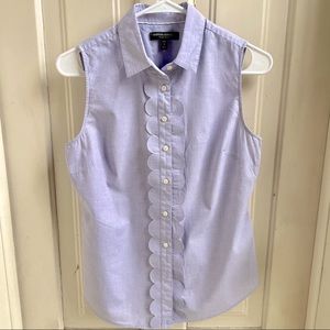 Banana Republic Lilac Button Down Sleeveless Top -Size 4P